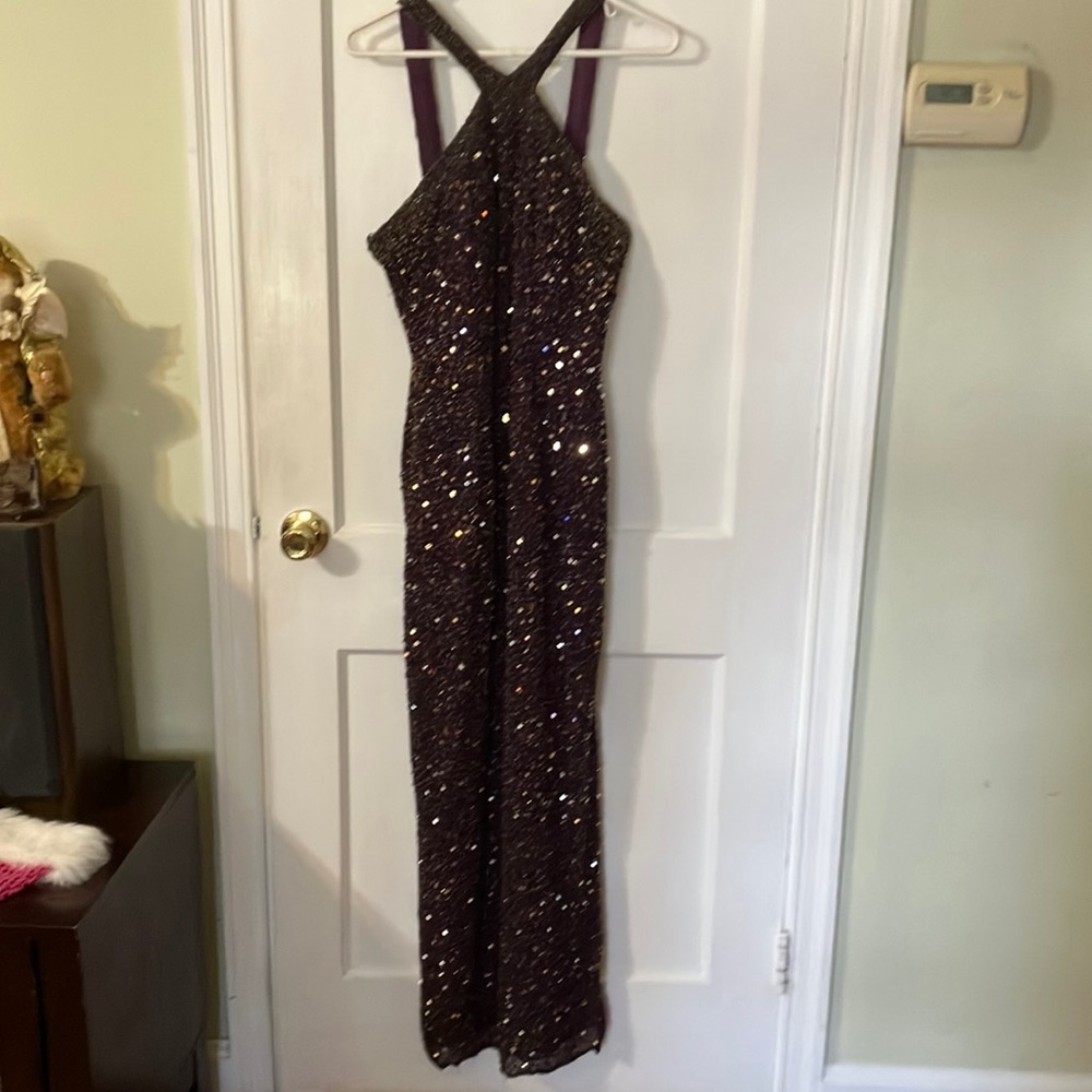 Vintage Scala Purple Sequin Dress